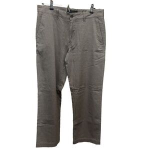 Banana Republic Womens Straight Leg Pants Dress/Casual Brown 32 x 30 100% Cotton